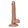 Коричневый фаллоимитатор-реалистик Delion - 20,5 см.