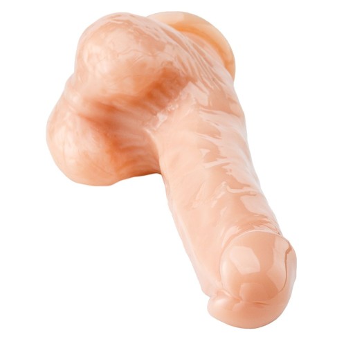 Телесный реалистичный фаллоимитатор - 18 см.