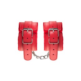 Красные оковы Anonymo из искусственной кожи