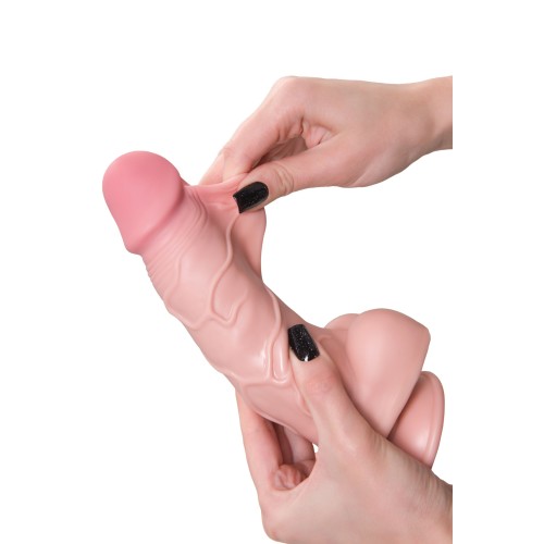 Телесный реалистичный фаллоимитатор My Dainty - 20,5 см.