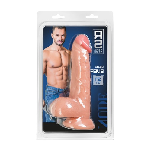 Телесный реалистичный фаллоимитатор Ever - 21 см.