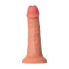 Телесный фаллоимитатор на присоске RealStick CALIBER - 18 см.