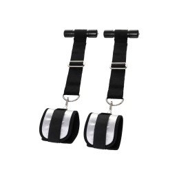 Черно-серебристые фиксаторы для рук на дверь Anonymo