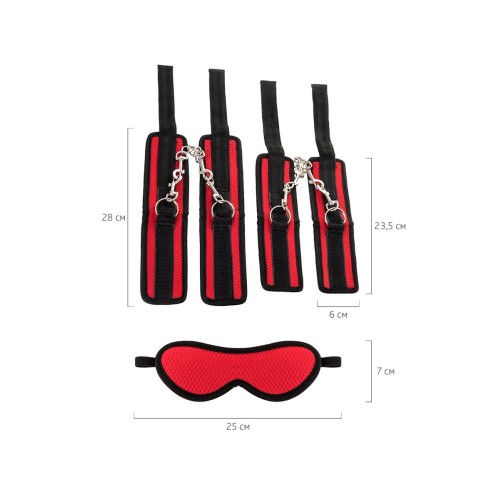 Красно-черный бондажный набор Anonymo