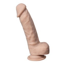 Телесный фаллоимитатор на присоске Real Skin Model 1 - 21 см.