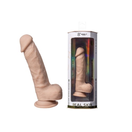 Телесный фаллоимитатор на присоске Real Skin Model 1 - 21 см.