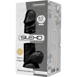 Черный фаллоимитатор SILEXD Model 4 - 21,5 см.