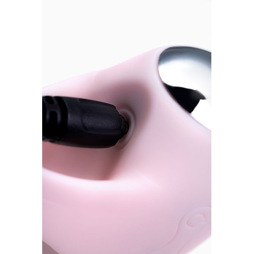 Нежно-розовый набор VITA: вибропуля и вибронасадка на палец 