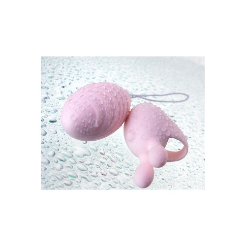 Нежно-розовый набор VITA: вибропуля и вибронасадка на палец 