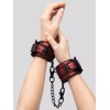 Красно-черные наручники Reversible Faux Leather Wrist Cuffs