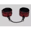 Красно-черные оковы Reversible Faux Leather Ankle Cuffs