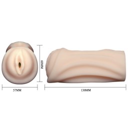 Эластичный мастурбатор-вагина