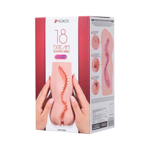 Телесный мастурбатор-вагина Dream с двойным слоем
