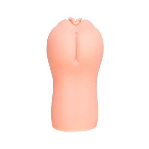 Телесный вибромастурбатор-вагина с рельефом Emily
