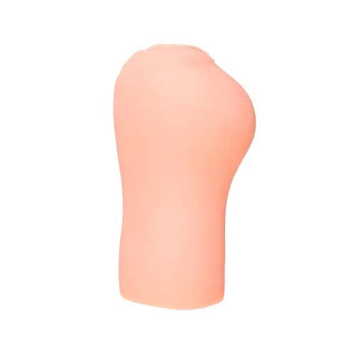 Телесный вибромастурбатор-вагина с рельефом Emily