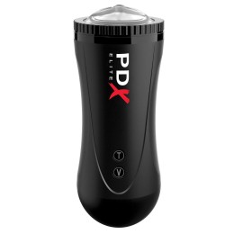 Черный автоматический мастурбатор-ротик Moto Stroker