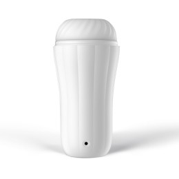 Белый вибромастурбатор Robin - 19,8 см.