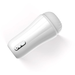 Белый вибромастурбатор Robin - 19,8 см.