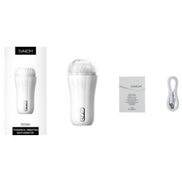 Белый вибромастурбатор Robin - 19,8 см.