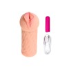 Телесный реалистичный мастурбатор-вагина Elegance.005 с вибрацией