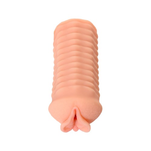 Телесный реалистичный мастурбатор-вагина Elegance.006 с вибрацией