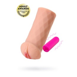 Телесный реалистичный мастурбатор-вагина Elegance.007 с вибрацией