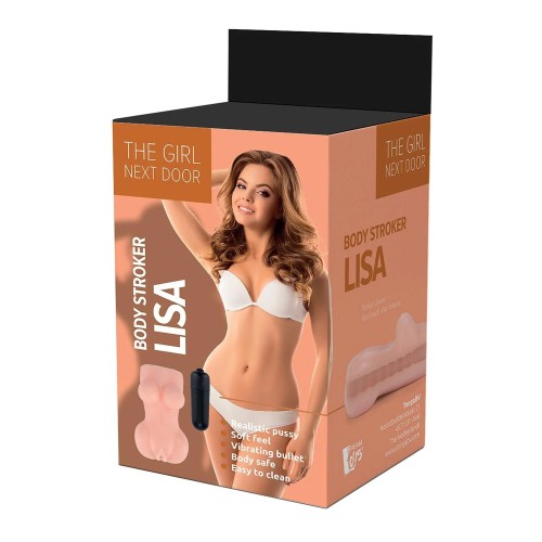 Телесный мастурбатор-вагина Lisa Vibrating Body Masturbator