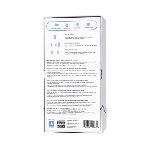 Черный перезаряжаемый мастурбатор Calor