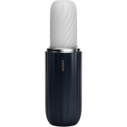 Черно-белый интерактивный мастурбатор Alex Neo 2