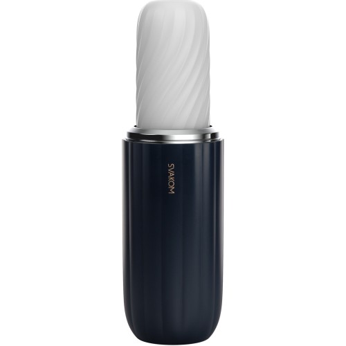 Черно-белый интерактивный мастурбатор Alex Neo 2