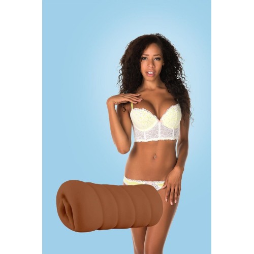 Коричневый мастурбатор-вагина Brianna