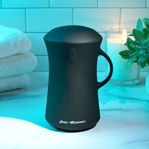 Черный вибромастурбатор с гироскопом Gyro Stroke