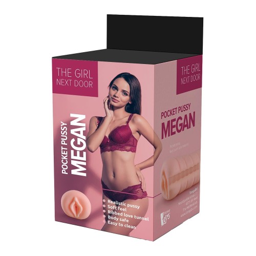 Телесный мастурбатор-вагина The Girl Next Door Megan