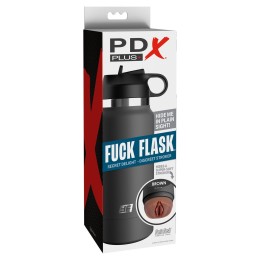 Смуглый мастурбатор-вагина в корпусе-бутылке F*ck Flask