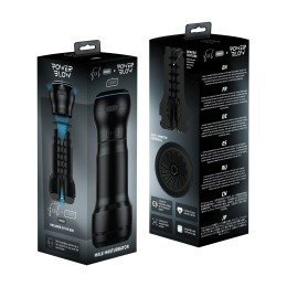 Ченый мастурбатор с интерактивная насадкой PowerBlow & Feel Pocket Stroker