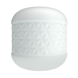 Белый сквозной мастурбатор Crystle