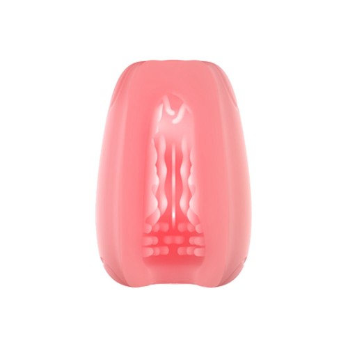 Розовый мастурбатор-яйцо Bisedze