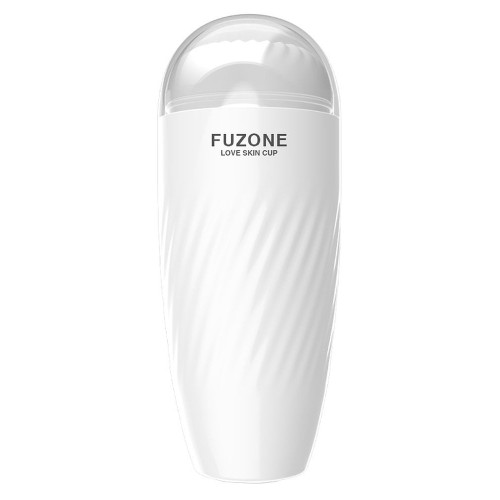 Белый мастурбатор с вибрацией в колбе Fuzone