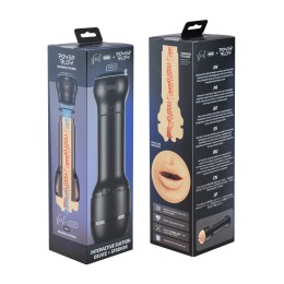 Набор PowerBlow & Feel Stroker Mouth: мастурбатор-ротик и интерактивная насадка