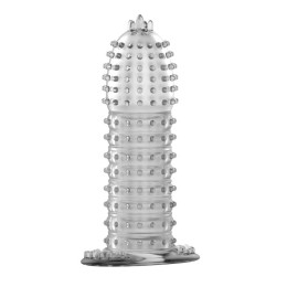 Прозрачная насадка на фаллос с закрытой головкой Penis Sleeve - 13,5 см.