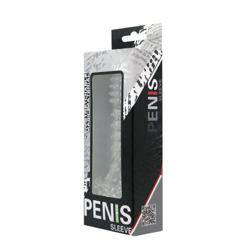Прозрачная насадка на фаллос с закрытой головкой Penis Sleeve - 13,5 см.