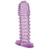 Гелевая фиолетовая насадка с шипами - 12 см.