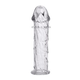 Гладкая прозрачная насадка с усиками под головкой - 12,5 см.