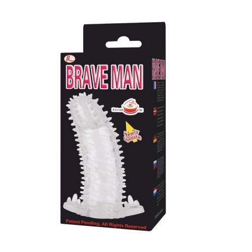 Насадка на пенис со стимуляцией предвагинальной зоны - 14 см.