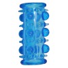 Голубая насадка с шипами и шишечками Bead Sleeve