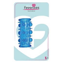 Голубая насадка с шипами и шишечками Bead Sleeve