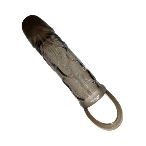 Дымчатая насадка на пенис с подхватом Brayden - 17 см.