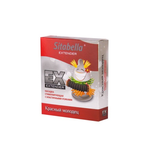 Стимулирующая насадка Sitabella Extender  Красный молодец 