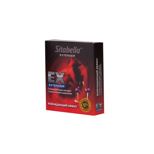 Стимулирующая насадка с шариками  Возбуждающий эффект 