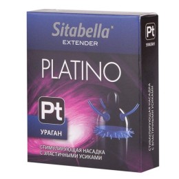 Стимулирующая насадка с усиками и шипиками Platino  Ураган 